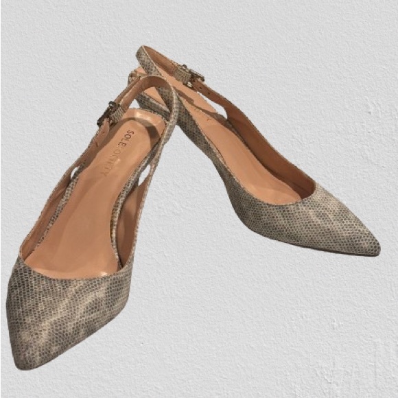 SOLE SOCIETY snakeskin sling backs. Size 6 - Picture 2 of 7